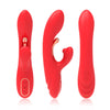 Vibrador estimulador Punto G y clítoris con lengua oscilante rojo