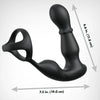 Anillo y masajeador anal vibrador con control remoto