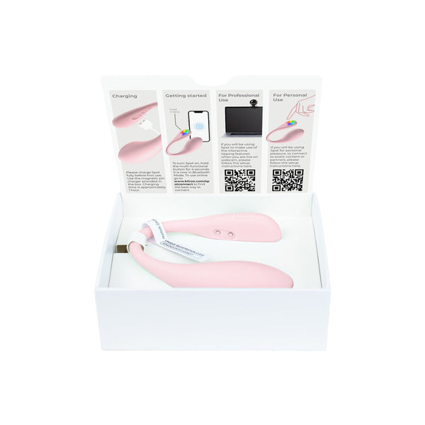 Spot kiss me vibrador forma u rosa