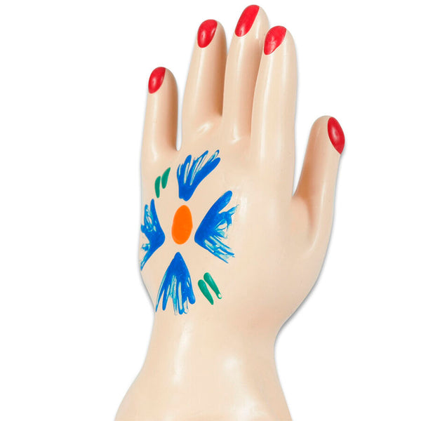 Condomerie preservativo decorativo pintado a mano palma de la mano modelo 1