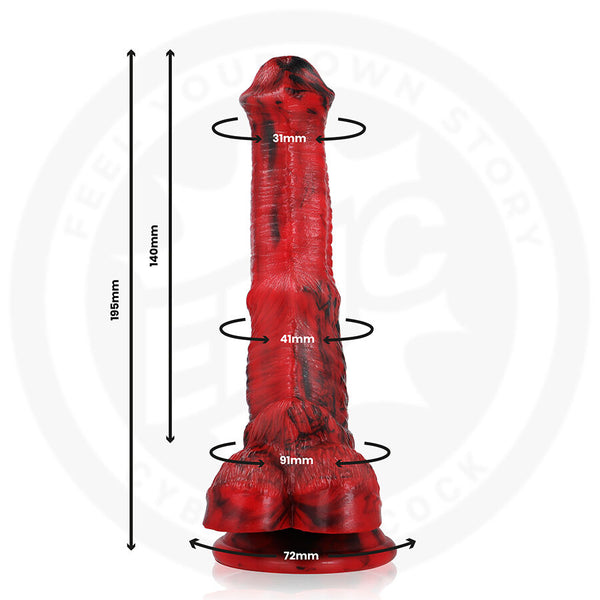 Epic vulcanus dildo dragón de la noche