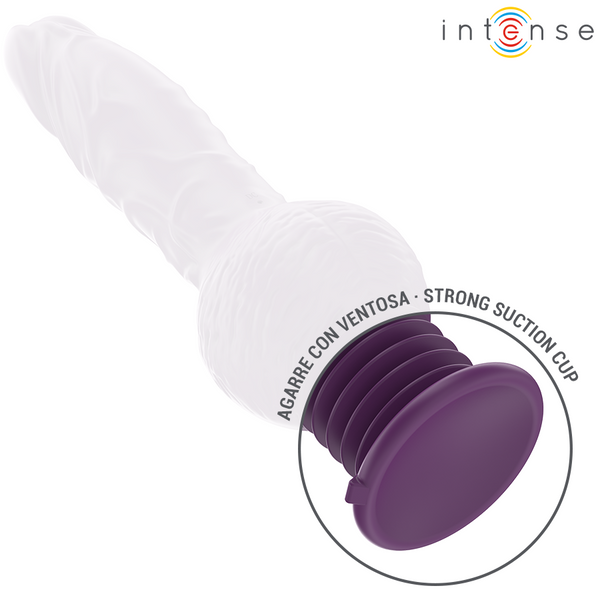 Tatum vibrador multifunción con vibración movimiento arriba y abajo 24 cm morado