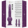 Tatum vibrador multifunción con vibración movimiento arriba y abajo 24 cm morado