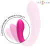 Janet estimulador y vibrador dual en forma de u con control remoto rosa