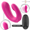 Janet estimulador y vibrador dual en forma de u con control remoto rosa