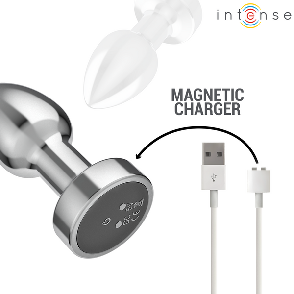Intense plug anal 10 vibraciones metal con control remoto s