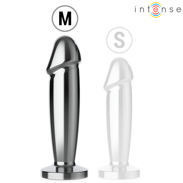 Intense plug anal 10 vibraciones metal en forma de dildo con control remoto m