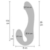 Arnés vibrador sin correas 2 en 1 con control remoto morado