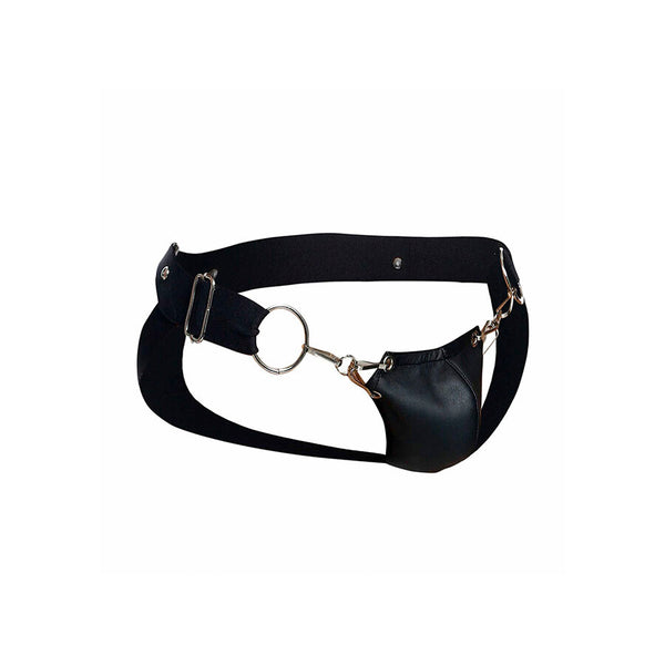 Mob dngeon jockstrap negro a presión talla única