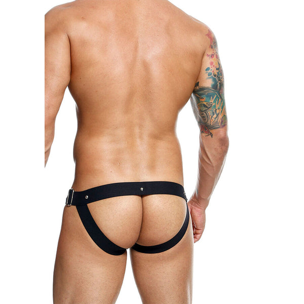 Mob dngeon jockstrap negro a presión talla única