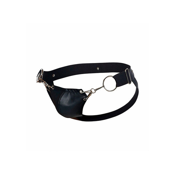 Mob dngeon jockstrap negro a presión talla única