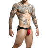 Mob dngeon jockstrap rojo con cadenas talla única