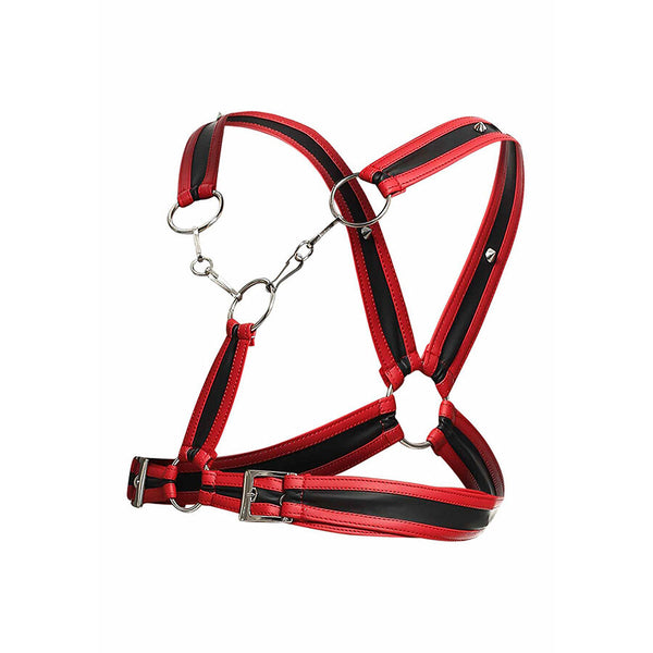 Mob dngeon arnés rojo con cadenas talla única