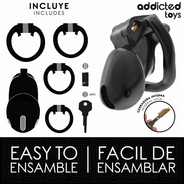 Addicted mindnight cell jaula para pene talla s