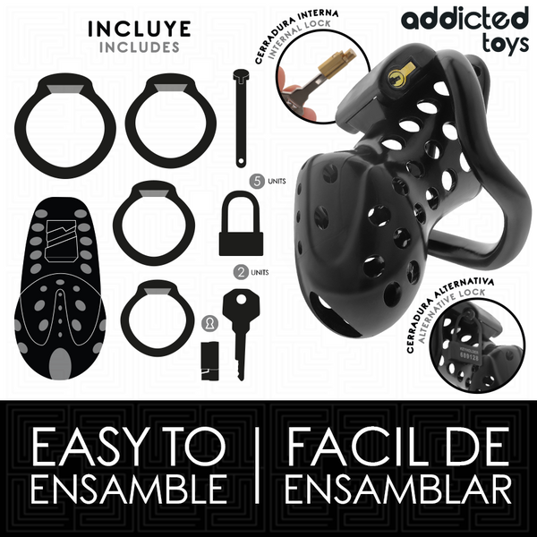 Addicted chained hollow jaula para pene 10 5 cm