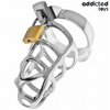Addicted silver lock jaula para pene de metal talla m