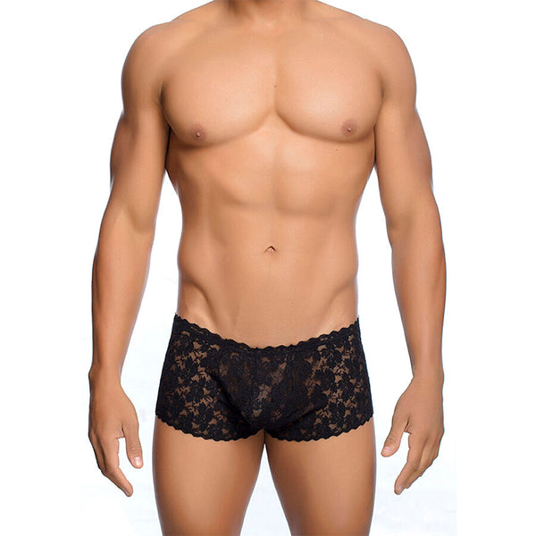 Mob boxer encaje negro talla s m