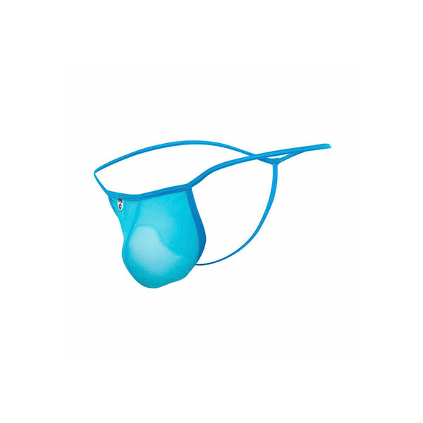 Mob tanga transparente con forma de t aqua talla s m