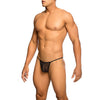 Mob tanga transparente con forma de t negro