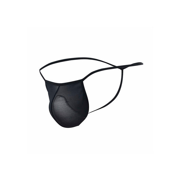 Mob tanga transparente con forma de t negro