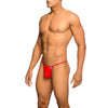 Mob tanga transparente con forma de t rojo