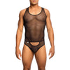 Mob bodysheer transparte negro talla s m