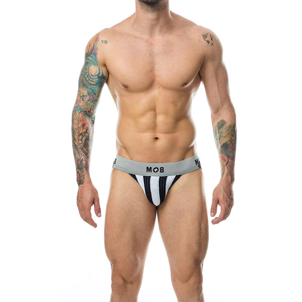 Mob jock clasico stripe blanco talla xxl
