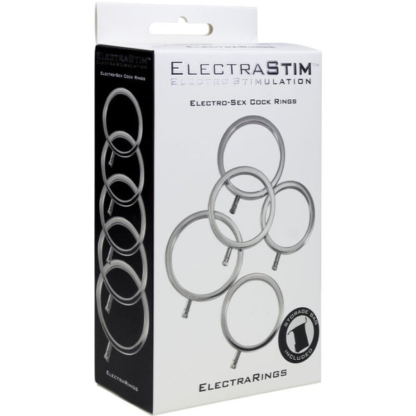 Electrastim electrarings anillos metálicos para el pene pack 5