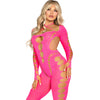 Leg body rosa con espalda abierta talla única