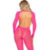 Leg body rosa con espalda abierta talla única