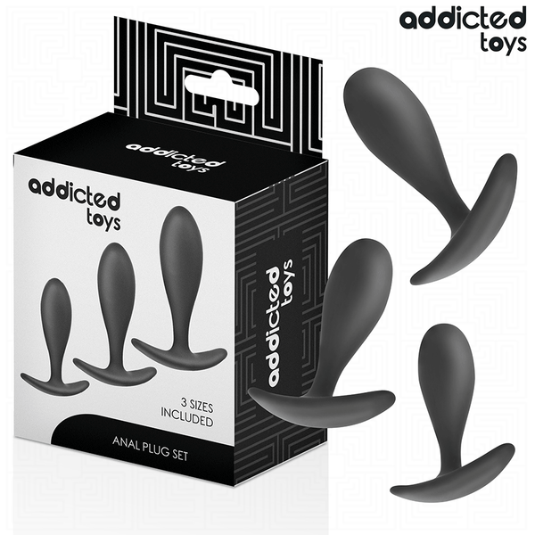 Addicted set de 3 plug anal silicona modelo 2