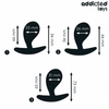 Addicted set de 3 plug anal silicona modelo 3