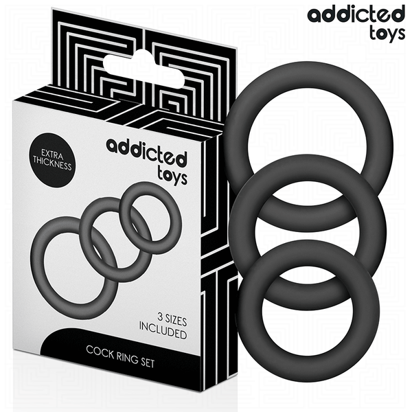Addicted set de anillos silicona modelo 1