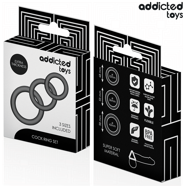 Addicted set de anillos silicona modelo 1