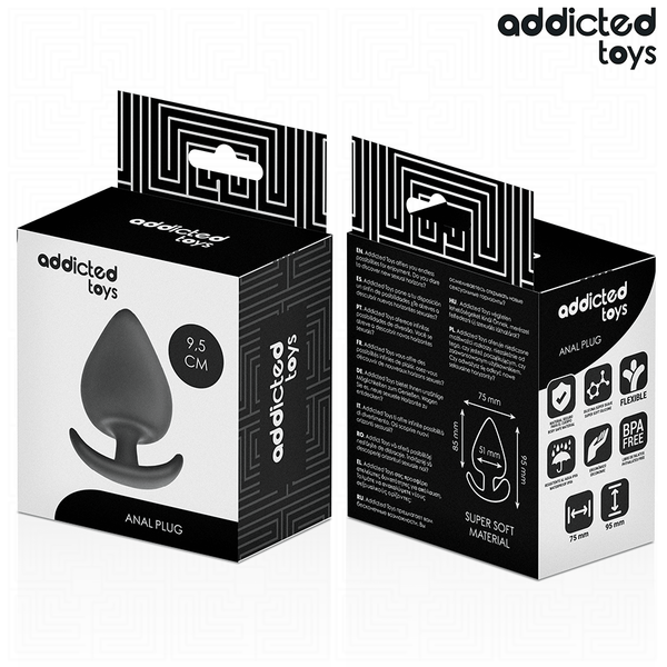 Addicted plug anal silicona talla xl 9.5 cm