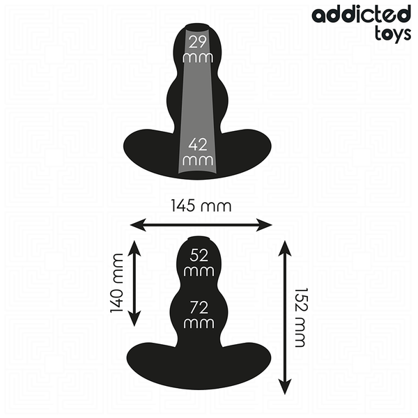 Addicted plug anal hueco silicona talla xxl 15 2 cm