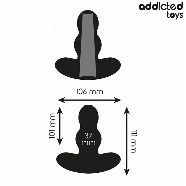 Addicted plug anal hueco silicona talla l 11.1 cm