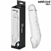 Addicted funda para el pene transparente talla s 23 cm