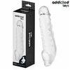 Addicted fundas para el pene transparente talla m 27 cm