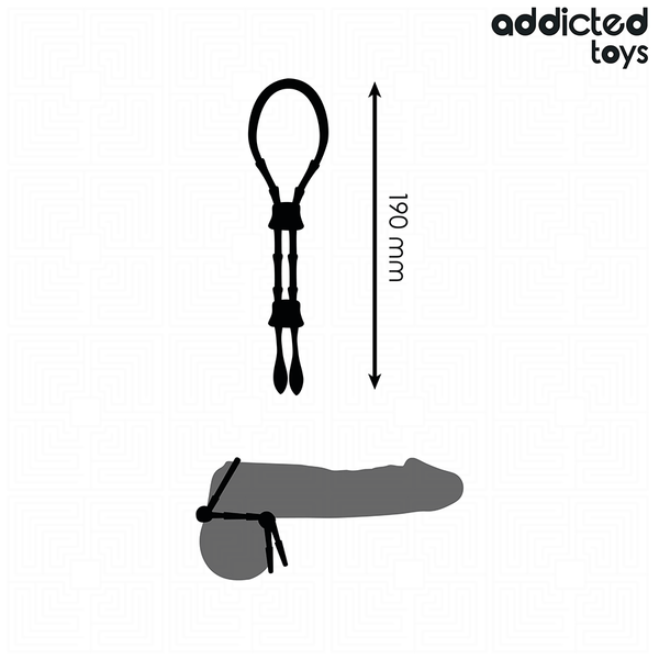 Addicted cuerda silicona ajustable para el pene