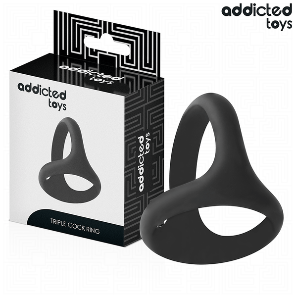Addicted anillo triple grueso para el pene