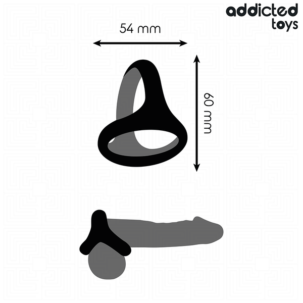 Addicted anillo triple grueso para el pene