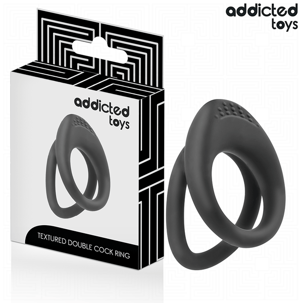 Addicted anillo texturizado doble para el pene