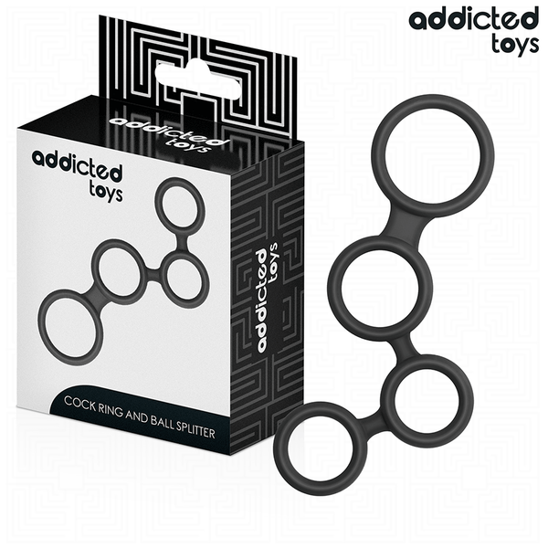 Addicted anillo para el pene con divisores para testículos