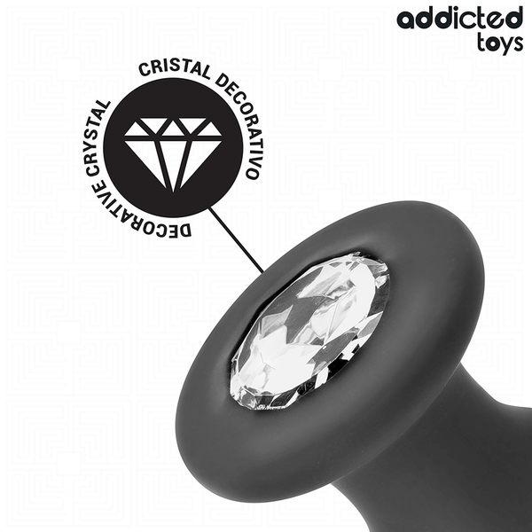 Addicted plug anal con joya silicona talla s 8 8 cm