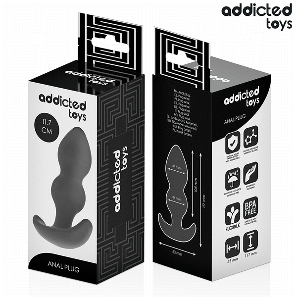Addicted plug anal silicona talla l 11 7 cm