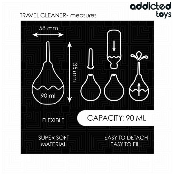 Addicted limpiador anal de viaje talla s 90 ml