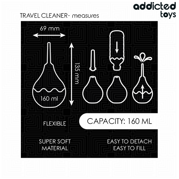 Addicted limpiador anal de viaje talla m 160 ml