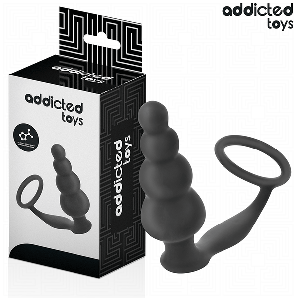 Addicted plug anal con anillo silicona modelo 5