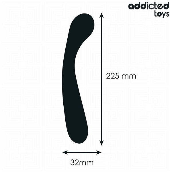 Addicted masajeador anal doble silicona 22 5 cm